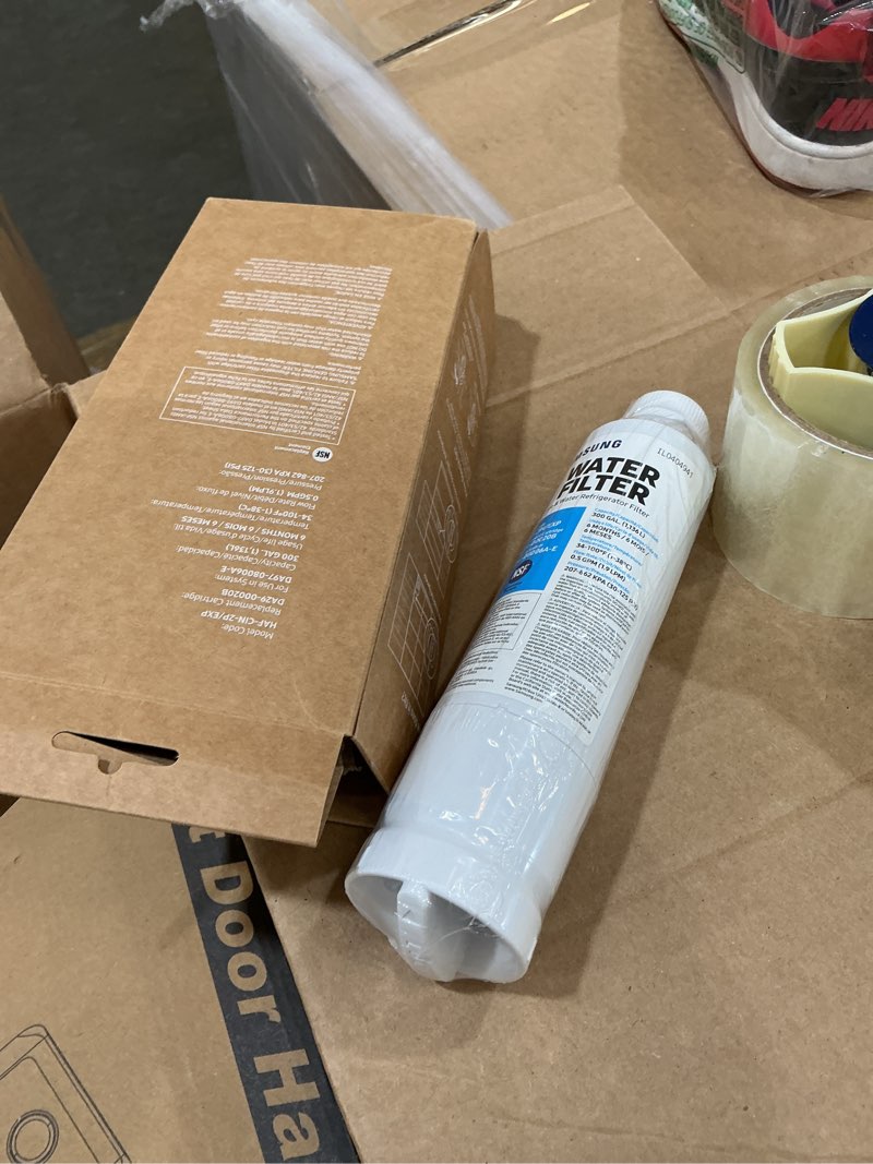 Condition photo showing Good Condition for samsung haf-cin-2p/exp genuine refrigerator water filter, reduces 99% of harmful contaminants for clean, clear drinking water, 6-month life, easy install, pack of 2