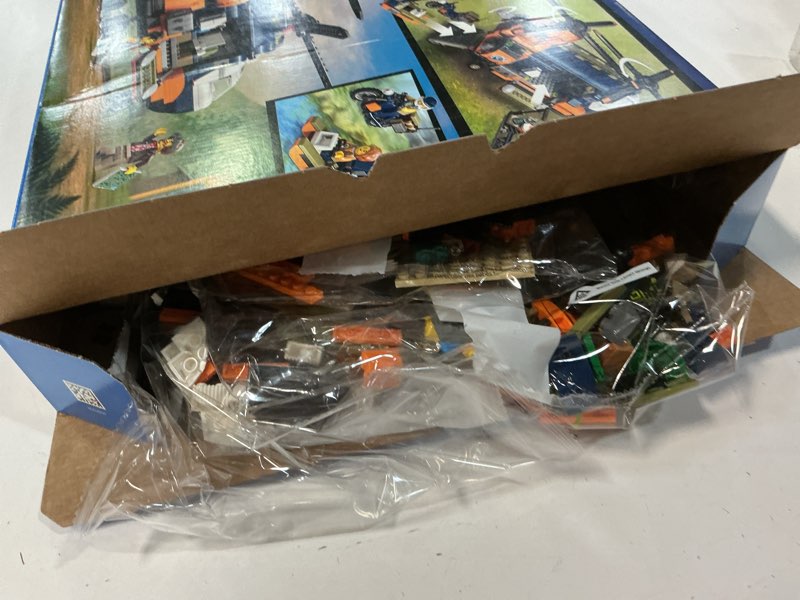 Condition photo showing Good Condition for lego city jungle explorer helicopter toy at base camp - kids toy adventure building set for boys & girls, ages 8+ - with 5 minifigures & gorilla figures - gift ideas for birthdays - 60437