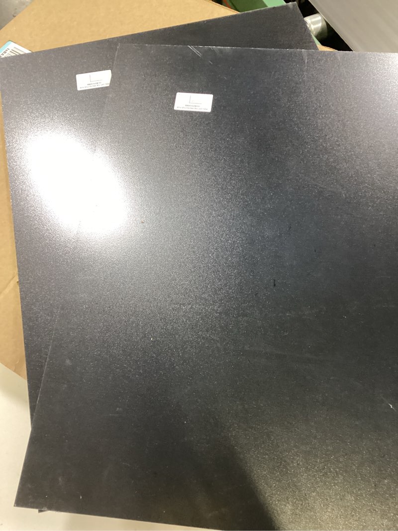 Condition photo showing Good Condition for ABS Plastic Sheet 18" x 24" x 1/4" Thick (6mm) Black Rigid Moldable Thermoplastic Board for Crafts, DIY Projects, Home Decor - Textured & Smooth Surface, Pack of 2 18" x 24", 1/4" Thick 2