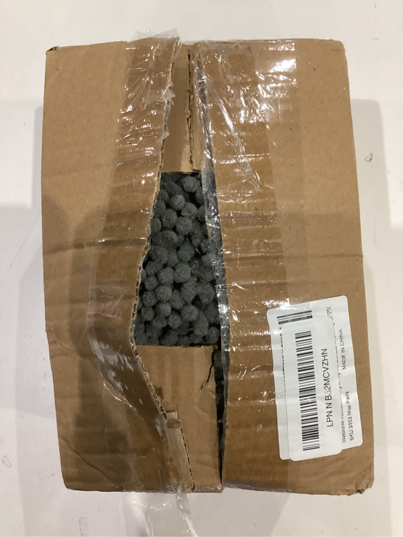 Condition photo showing As Is for Masthome Microfiber Mop Refills 15x8 inches, 3 Pack, Washable & Reusable Microfiber Mop Pads for Wet and Dry Use, Large Surface Mop Replacement Pads for Flat Mop B076HM59FX, B07RQXR7PN