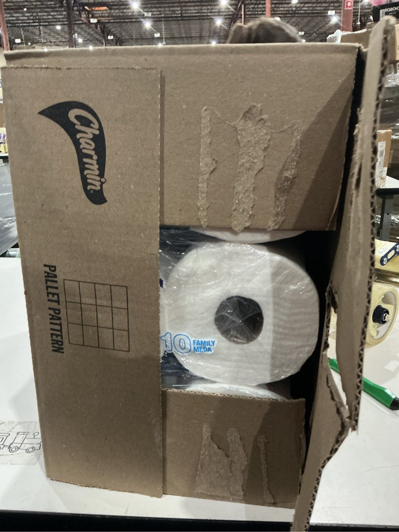 Condition photo showing New/Like New for charmin ultra soft cushiony touch toilet paper, 30 family mega = 153 regular rolls, 2-ply, white family mega 30 rolls (267 sheets)