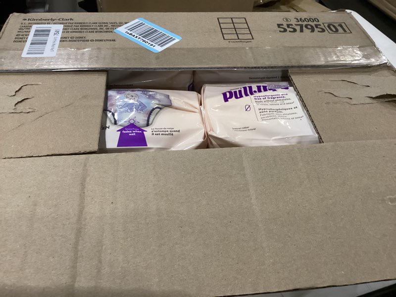 Condition photo showing New/Like New for pull-ups girls' skin essentials potty training pants, training underwear, 3t-4t (32-40 lbs), 112 ct (4 packs of 28) 3t-4t 112