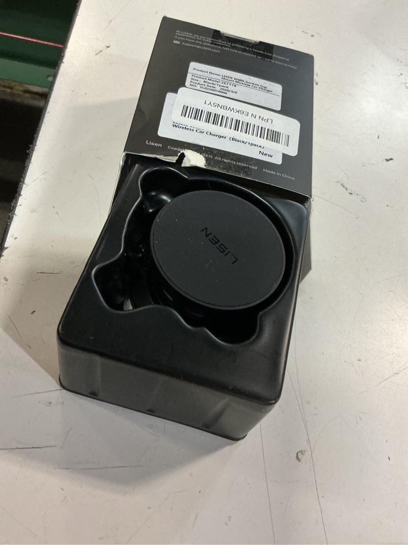 Condition photo showing Good Condition for lisen for 15w magsafe car mount charger, magnetic phone holders for your car, magnetic wireless car charger, suction phone mount for car accessories for iphone 17 pro max 16 15 14 13 12, pads & mats black