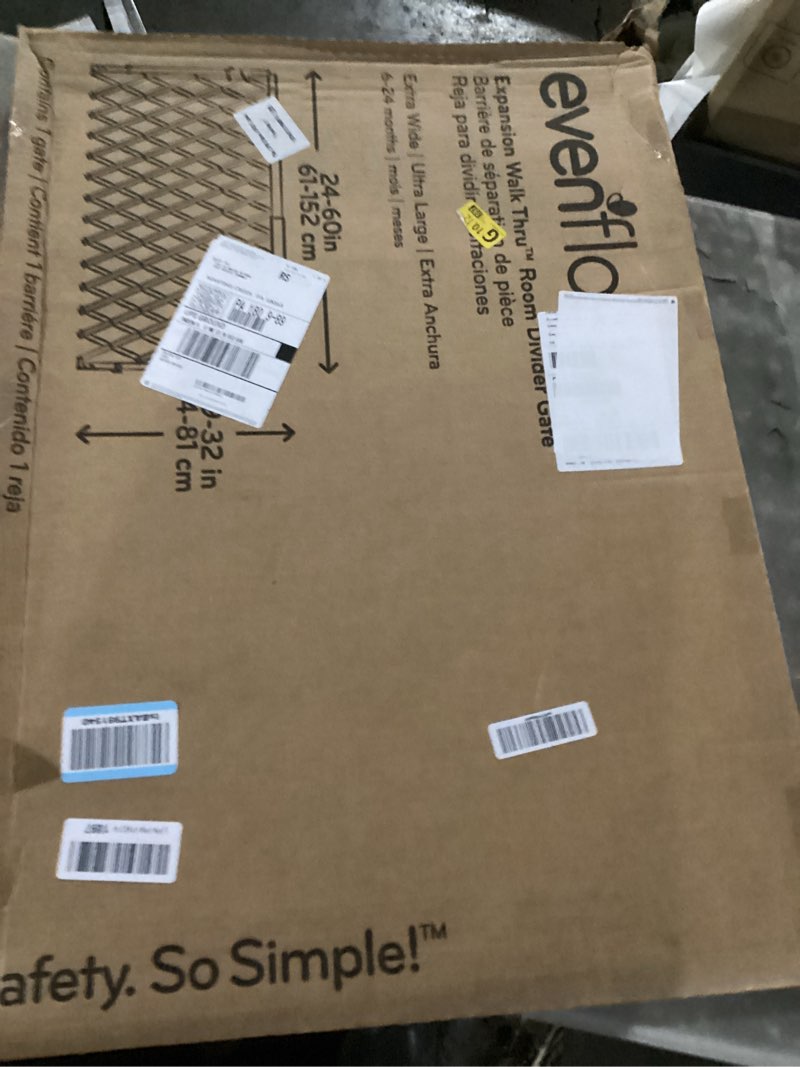 Condition photo showing Good Condition for Evenflo Expansion Walk-Thru Room Divider Baby Gate (Natural Wood)