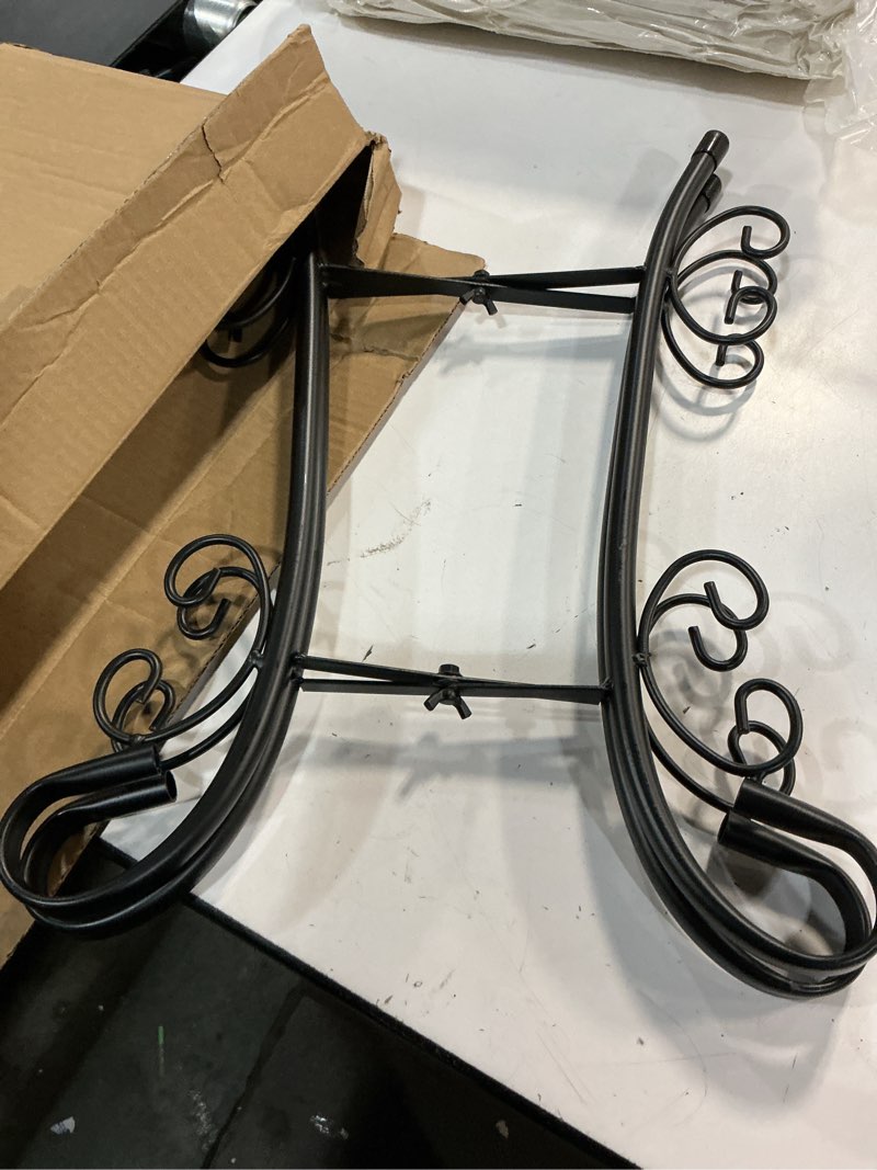 Condition photo showing Good Condition for outdoor metal bird bath stand, sturdy birdbath bowl stand, 16 inch, fade and weather resistant,outdoor decoration for glass birdbaths, garden yards lawn