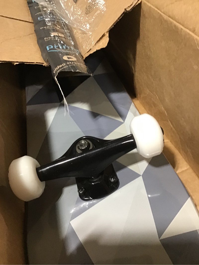 Condition photo showing As Is for WhiteFang Skateboards for Beginners, Complete Skateboard 31 x 7.88, 7 Layer Canadian Maple Double Kick Concave Standard and Tricks Skateboards for Kids and Beginners Diamond