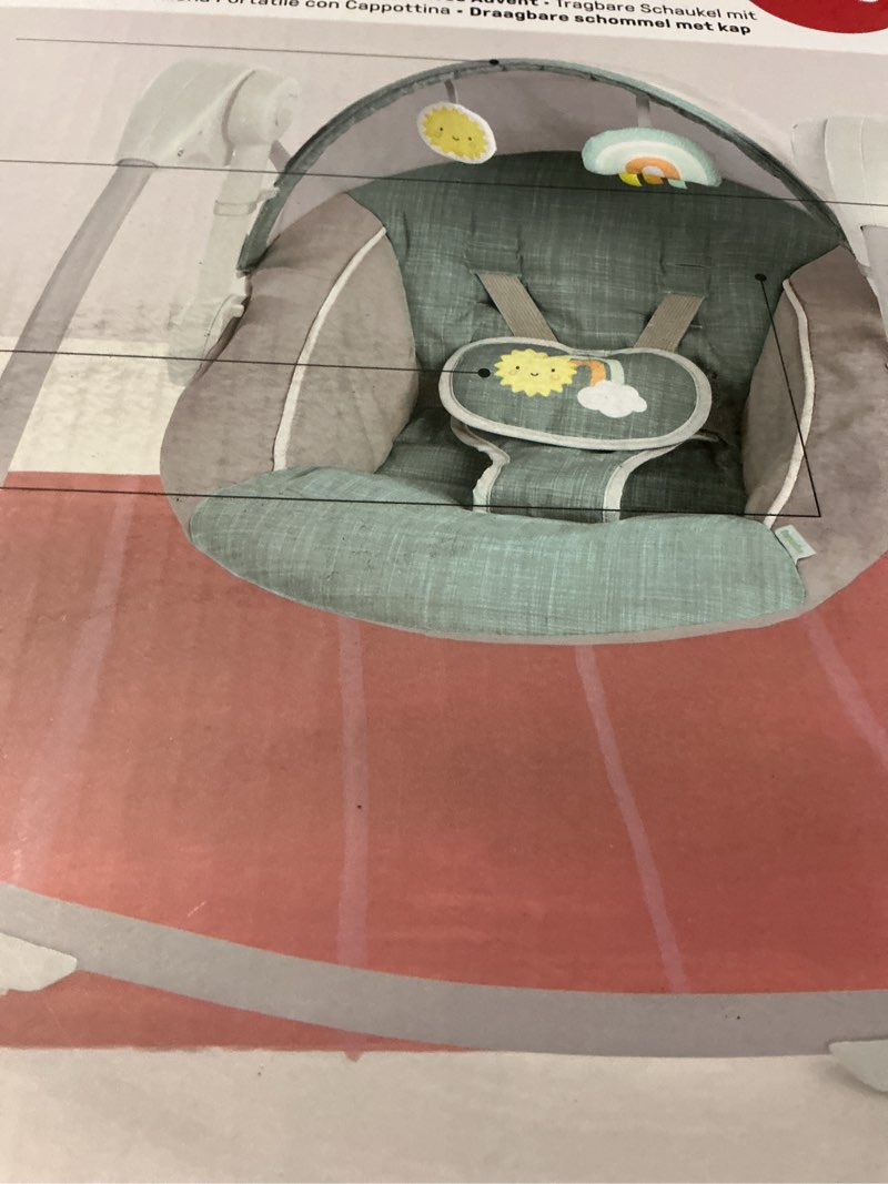 Condition photo showing Good Condition for Ingenuity: ity by Ingenuity Sun Valley Canopy Portable Swing - Canopy, 2 Toys, 2-Position Seat Recline, Unisex, for Ages 0-9 Months, Grey Sun Valley Canopy Swing