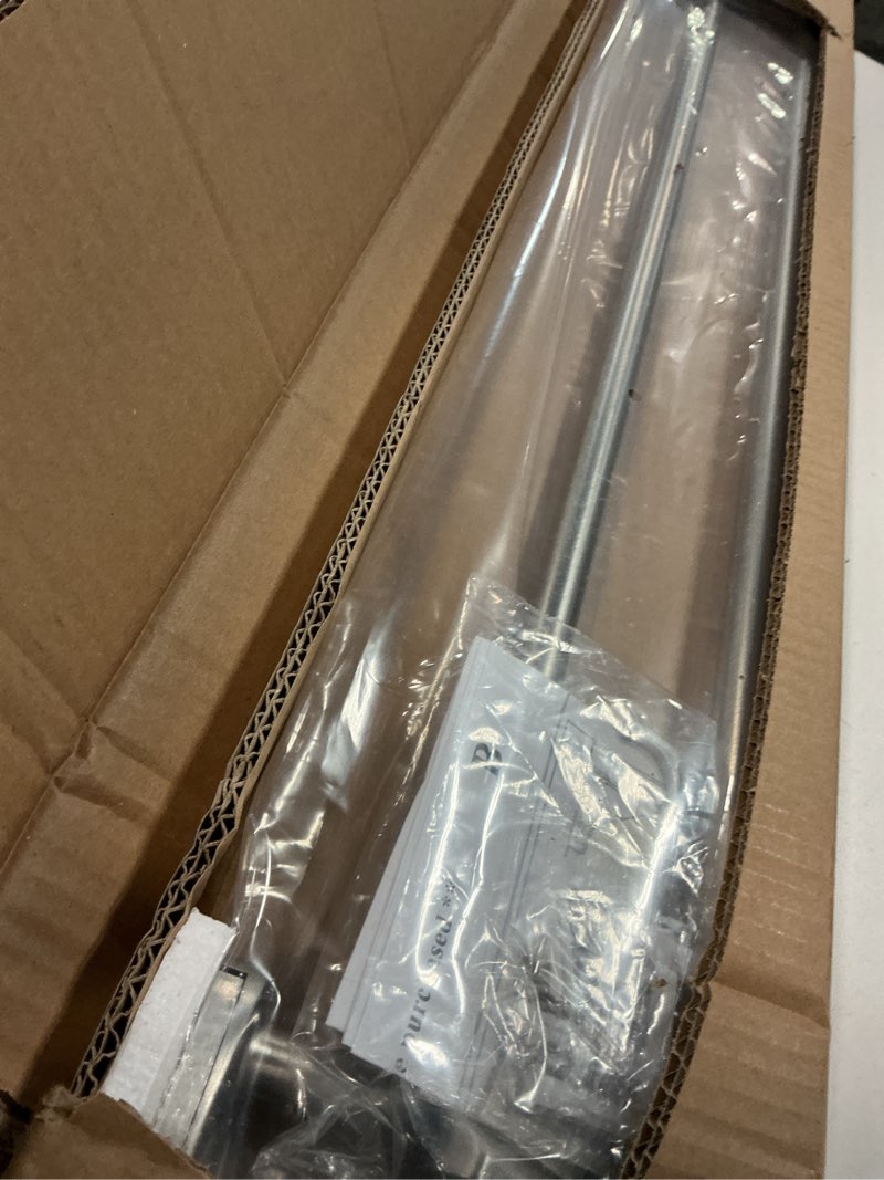 Condition photo showing Good Condition for Double Curtain Rods Brushed Nickel,Room Darkening Drapery Rod 48-84 Inches,Adjustable 3/4 Inches Front and 5/8 Inches Back Quality Metal Rod for Window,Wrap Around Design 48-84" Brushed Nickel
