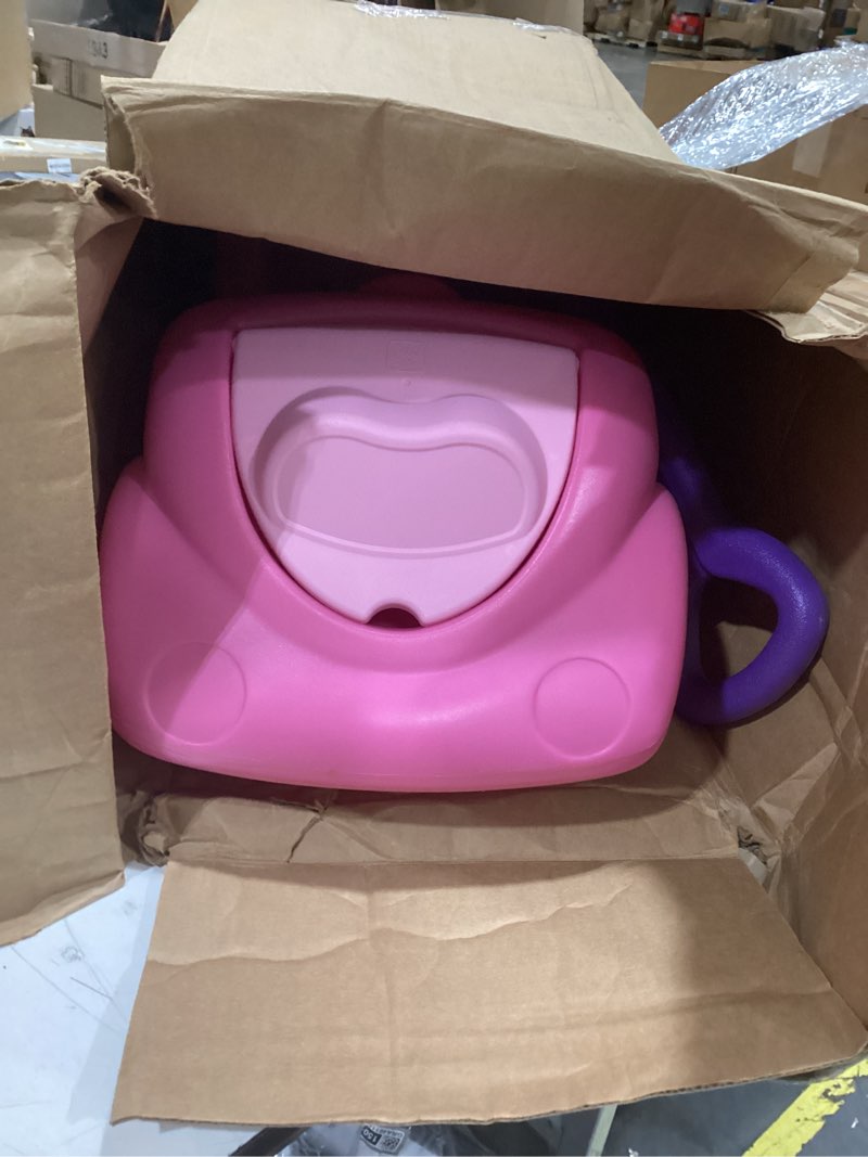 Condition photo showing As Is for step2 push around buggy kids push car, ride on toy, stroller substitute, includes seat belt & horn, made of durable plastic, max weight 50 lbs., for toddlers 1.5-4 years old, pink