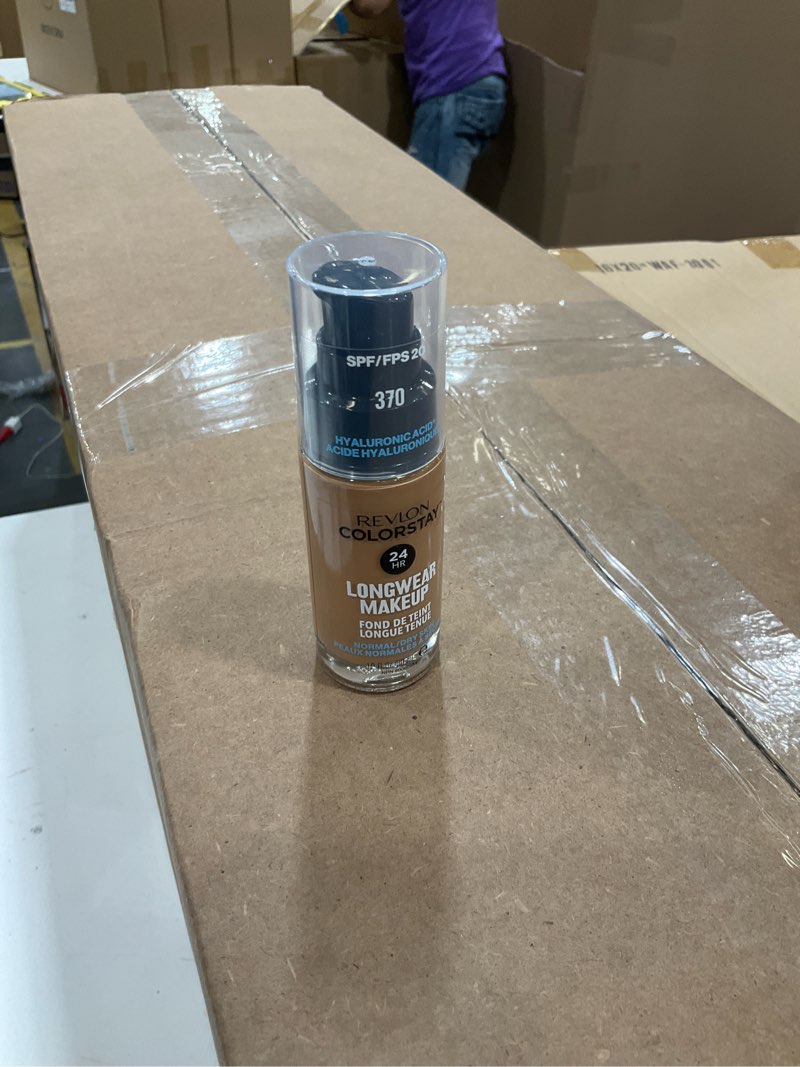 Condition photo showing New/Like New for Revlon Liquid Foundation, ColorStay Face Makeup for Normal & Dry Skin, SPF 20, Longwear Medium-Full Coverage with Natural Finish, Oil Free, 370 Toast, 1 Fl Oz 370 Toast 1 Fl Oz (Pack of 1)