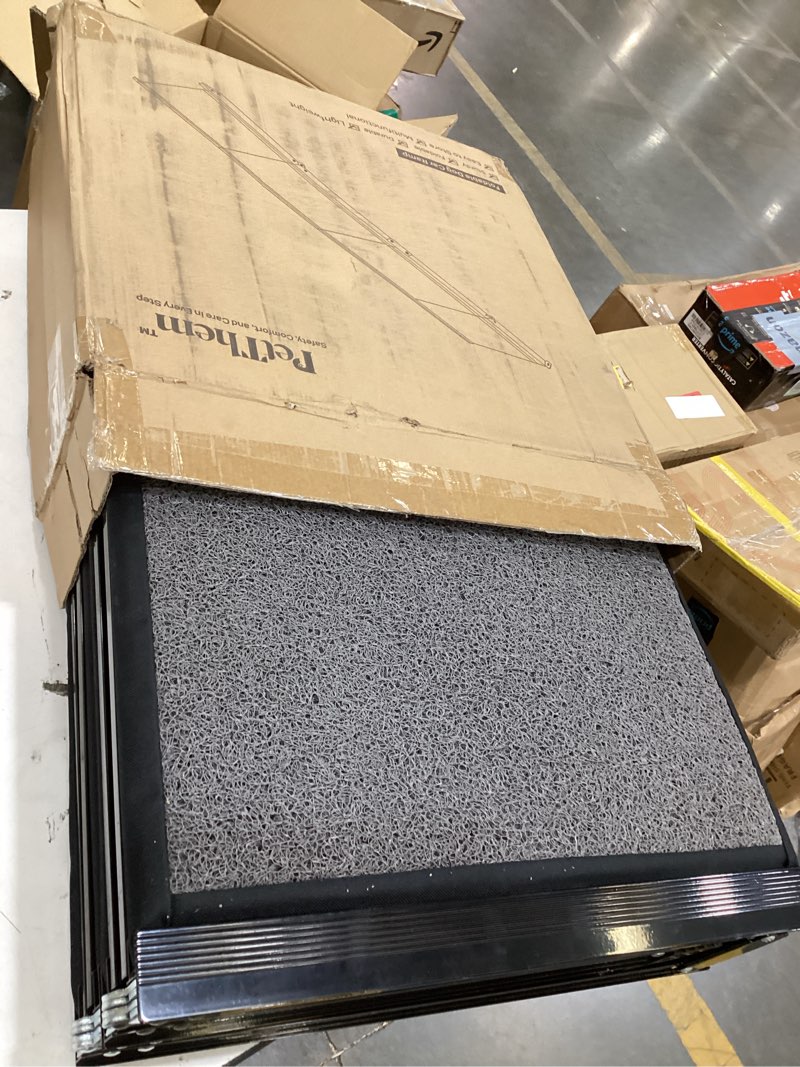 Condition photo showing Good Condition for dog ramp for car 63" long & 17" wide portable dog ramps for large dogs with non-slip rug surface dog car ramp for suv car & truck, folding dog ramp up to 250lbs