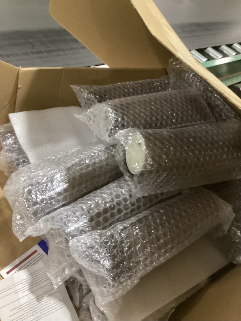 Condition photo showing Good Condition for Flickering Flameless LED Candles,Battery Operated Candles 24 Pcs with Embedded Star String,Acrylic LED Pillar Candles with Remote,Suitable for Home Decoration to Create an Atmosphere (Grey) Grey-24