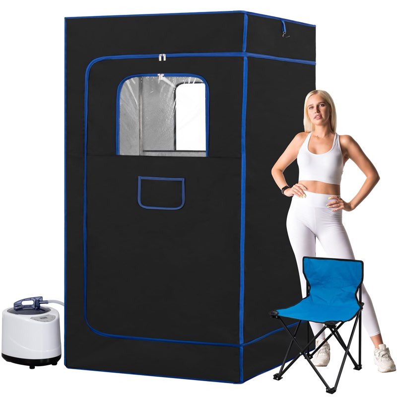 ALTLER Portable Steam Sauna, Full Size Portable Sauna for Home, Sauna Tent Sauna Box with 3.0L Steam