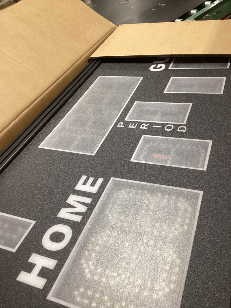 Condition photo showing Good Condition for yz 16” large electronic scoreboard with remote, bright led scoreboard for outdoor games, digital scoreboard with timer clock, portable score keeper for football/basketball/cornhole/volleyball battery
