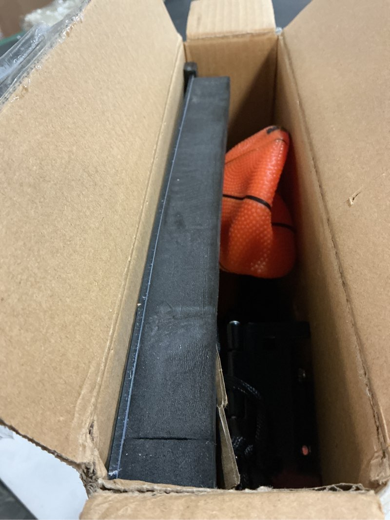 Condition photo showing Good Condition for Franklin Sports Over The Door Indoor LED Basketball Hoops-Steel Rim Mini Basket-Includes Ball and Pump-Light Up Backboard Blue - 17.75" x 12"