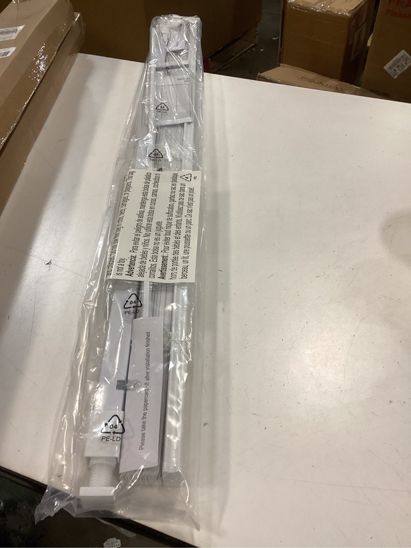 Condition photo showing Good Condition for LazBlinds No Tools No Drill 1" Vinyl Mini Blinds, Cordless Blinds for Windows, Light Filtering Horizontal Window Blinds & Shades, 37" W x 64" H, White Cordless-white 37" W x 64" H