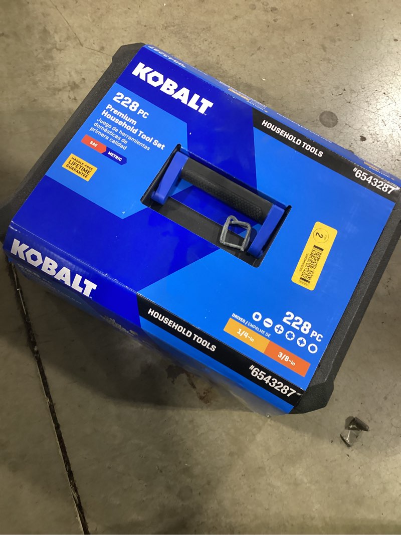 Condition photo showing Good Condition for kobalt 228 -piece blue household tool set with folding case