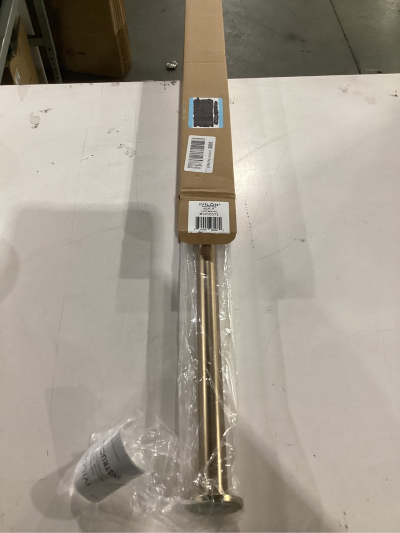 Condition photo showing Good Condition for ivilon tension curtain rod - spring tension rod for windows or shower, 24 to 36 inch. warm gold 24" to 36" warm gold