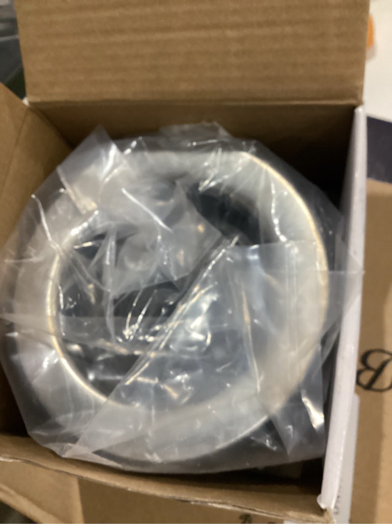 Condition photo showing As Is for Saillong Garbage Disposal Sink Flange Kit with Garbage Disposal Stopper and Splash Guard, Garbage Disposal, Compatible with Waste King EZ Mount, Whirlaway and GE Models Garbage Disposal