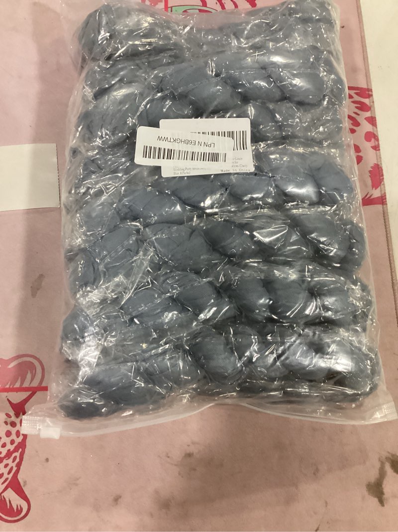 Condition photo showing New/Like New for 8 pack dusty blue cheesecloth table runner 10ft long boho gauze fabric table runner vintage rustic sheer runners for wedding party bridal baby shower table decorations dusty blue 8