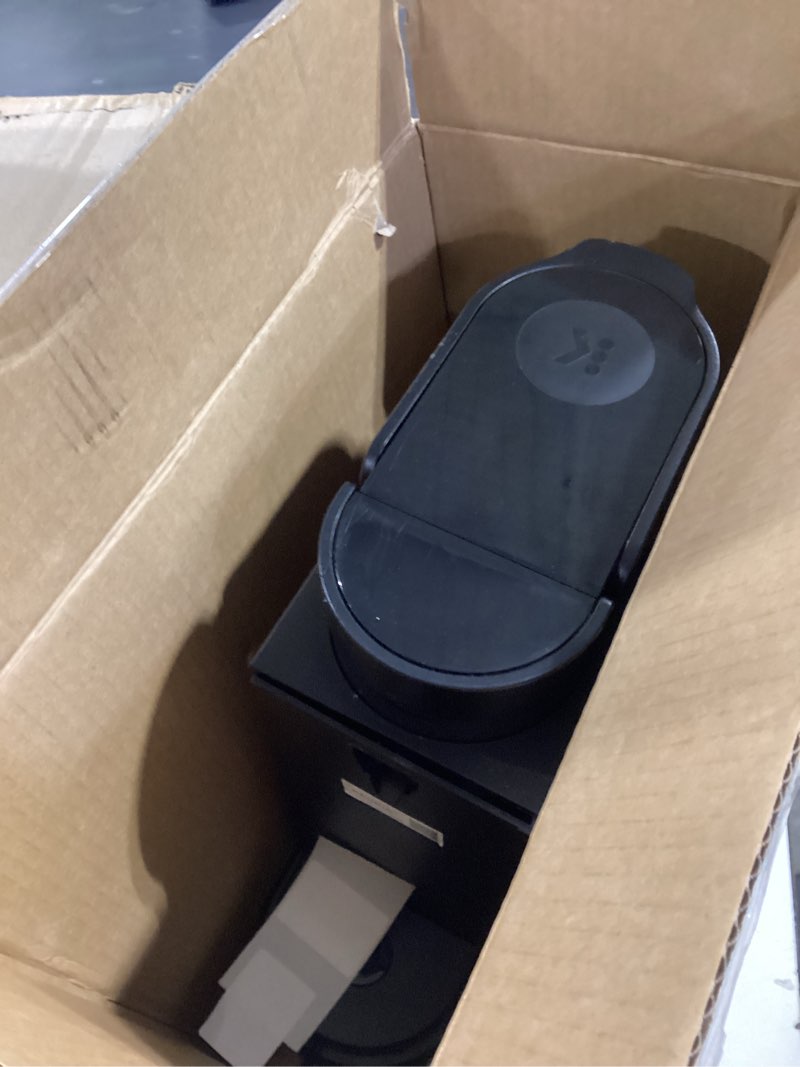 Condition photo showing As Is for keurig k-express single serve k-cup pod coffee maker, 3 brew sizes, strong button feature, 42oz removable reservoir, black