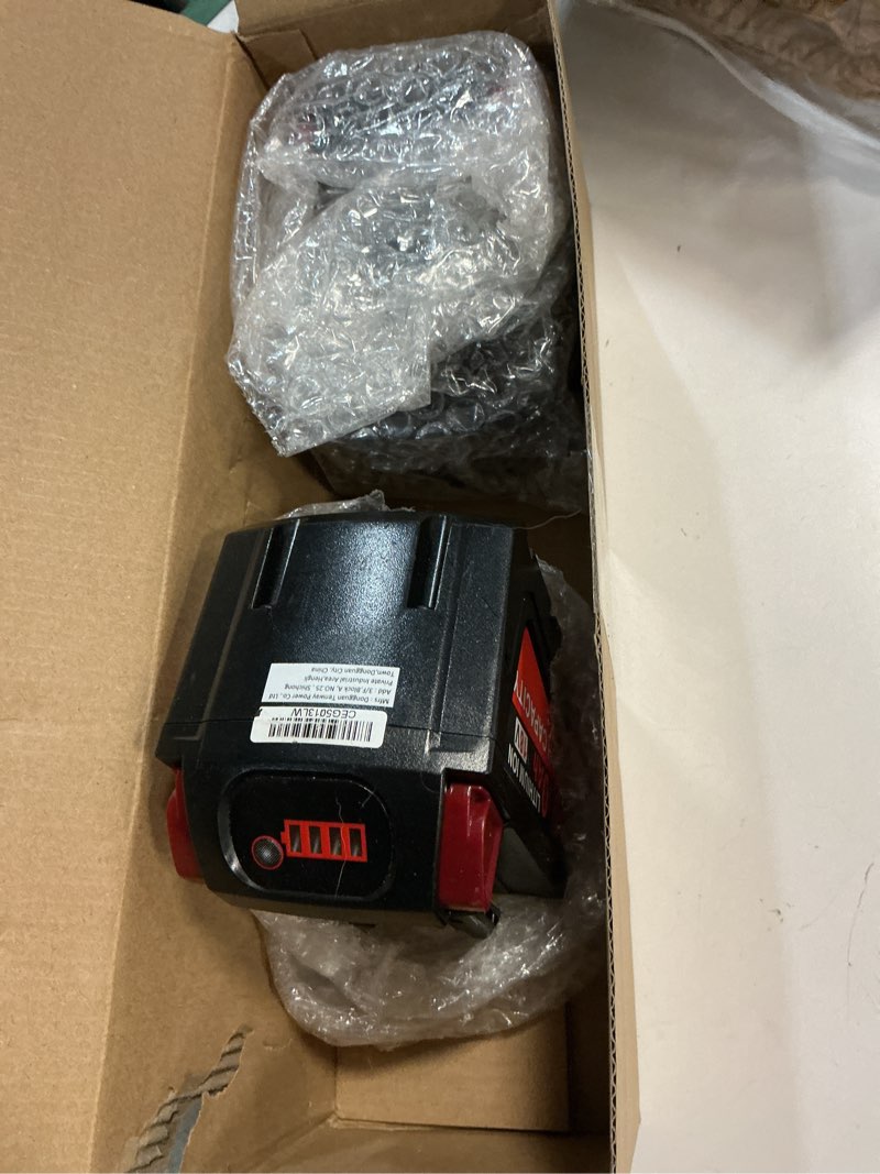 Condition photo showing Good Condition for 2 pack 9.0ah 18v battery compatible for milwaukee wk1890 mk-18 tools, compatible with 48-11-1840, 48-11-1828, 48-11-1820, 48-11-1815, 48-11-1850, 48-11-1890, 2646-22ct cordless power tools 2 packs battery