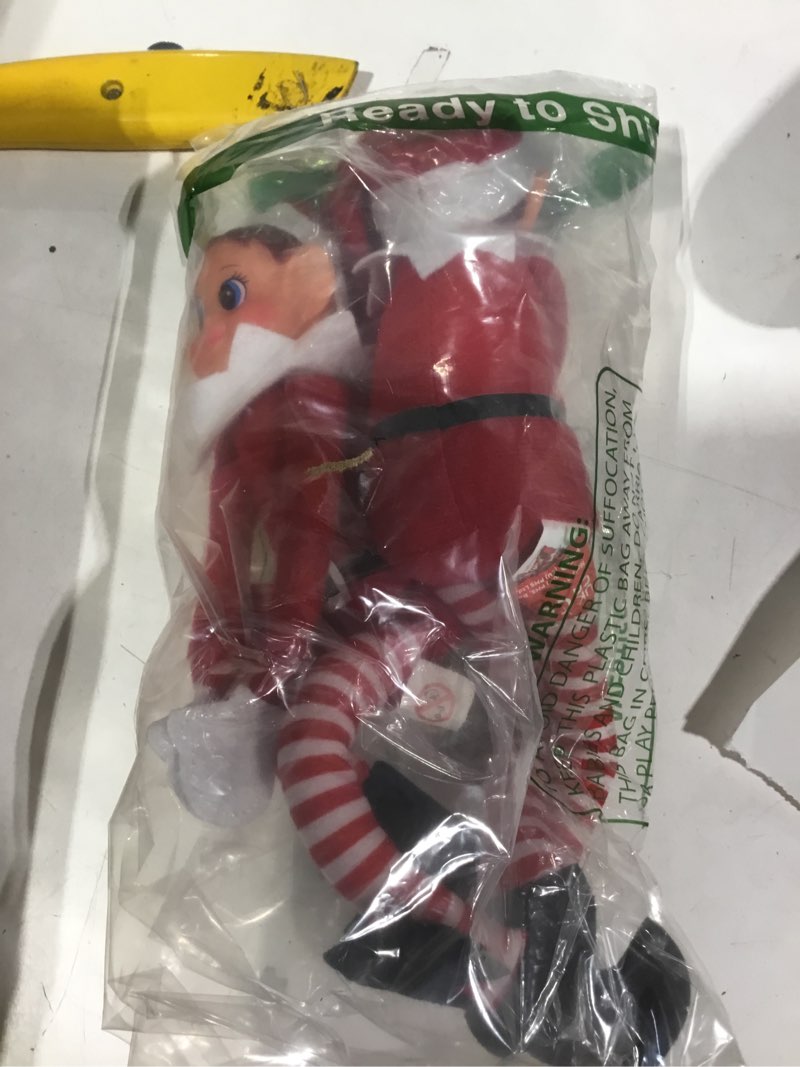 Condition photo showing Good Condition for Quebec Naughty Elf Set - Boy & Girl Christmas Elf Figures, Santa's Little Helper Inspired, Soft Body, Vinyl Faces, 12 Inch, Couple Boy & Girl Elf