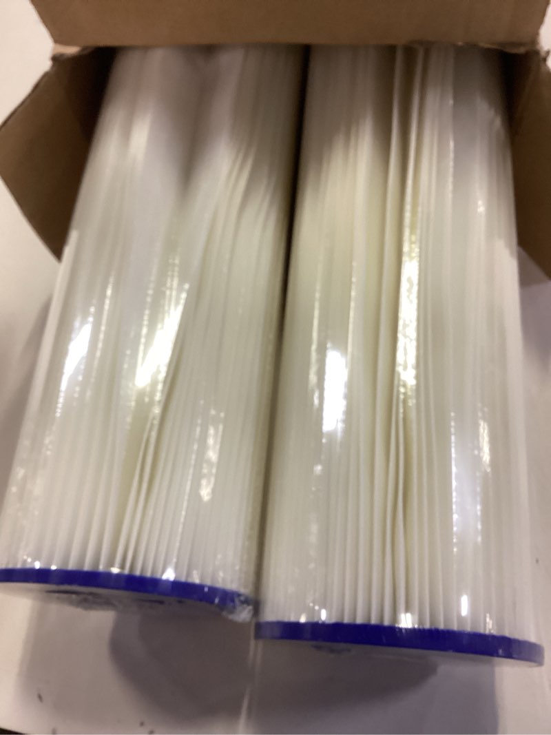 Condition photo showing Good Condition for 20 Micron 20-Inch Whole House Water Filter Replacement Cartridge, Pleated Sediment Water Filters 4.5" x 20" for Well Water, Compatible with ECP5-20BB, R30-20BB, S1-20BB, SPC-45-2020, 2 Pack
