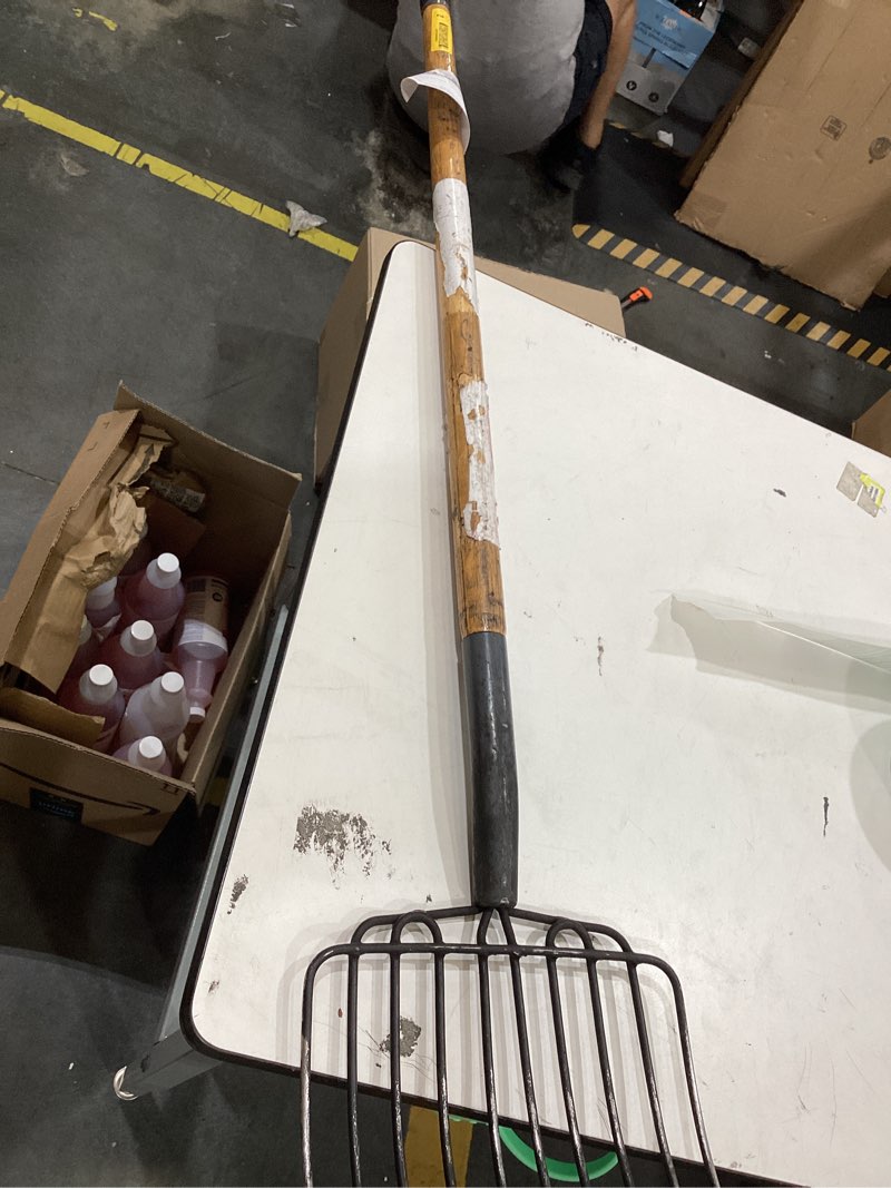 Condition photo showing As Is for craftsman 48 l wood -handle steel bedding fork