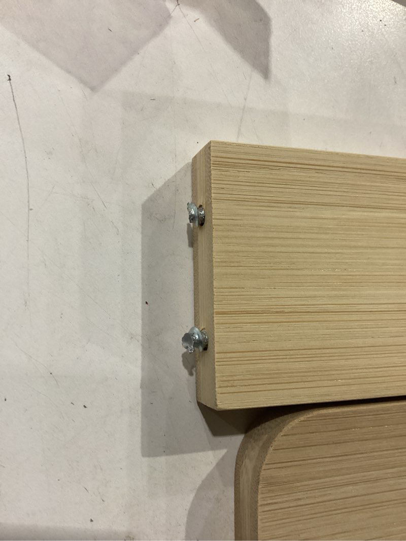 Condition photo showing As Is for Toddler Step Stool, Selucky Bamboo Height-Adjustable 2-Step Stool for Kids, Potty Training Stool wit