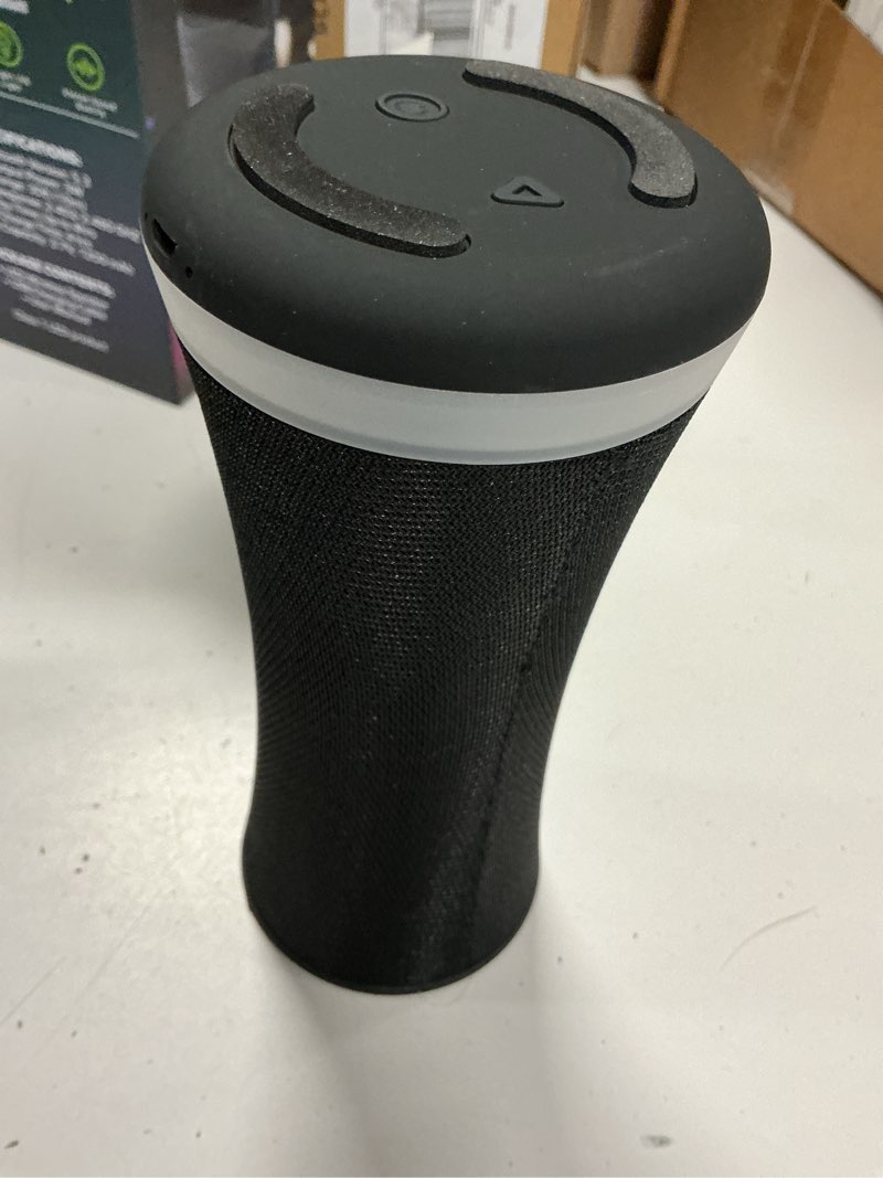 Condition photo showing Good Condition for bluetooth speaker, 20w hd stereo loud sound, portable wireless, rgb light, 36h playtime, tws surround pairing, ipx4 waterproof, bt5.3, built-in mic, for outdoor, home, party, camping, electronic gifts