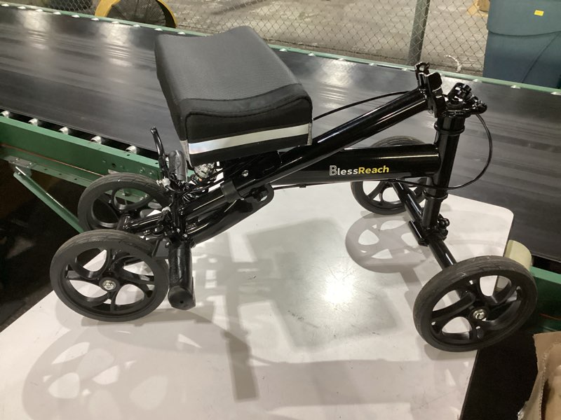 Condition photo showing Good Condition for blessreach knee scooter steerable knee walker deluxe medical scooter for foot injuries adult compact crutches,supports up to 300 lbs?black?