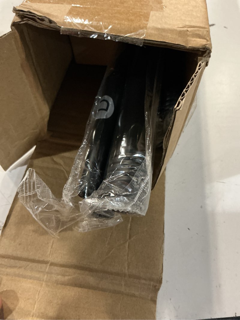 Condition photo showing Good Condition for black double curtain rod, 30 to 56 inch dual curtain rods with aluminium modern end cap finials, 1 i
