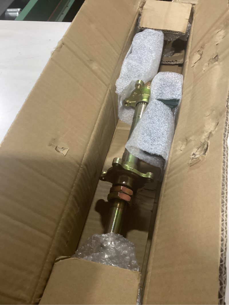 Condition photo showing As Is for Kart Rear Axle Kit - 24 Inch Shaft, Ideal for Karts, ATVs, 4x4s, Drift Trikes, Heavy Duty Material Construction, Complete DIY Kit