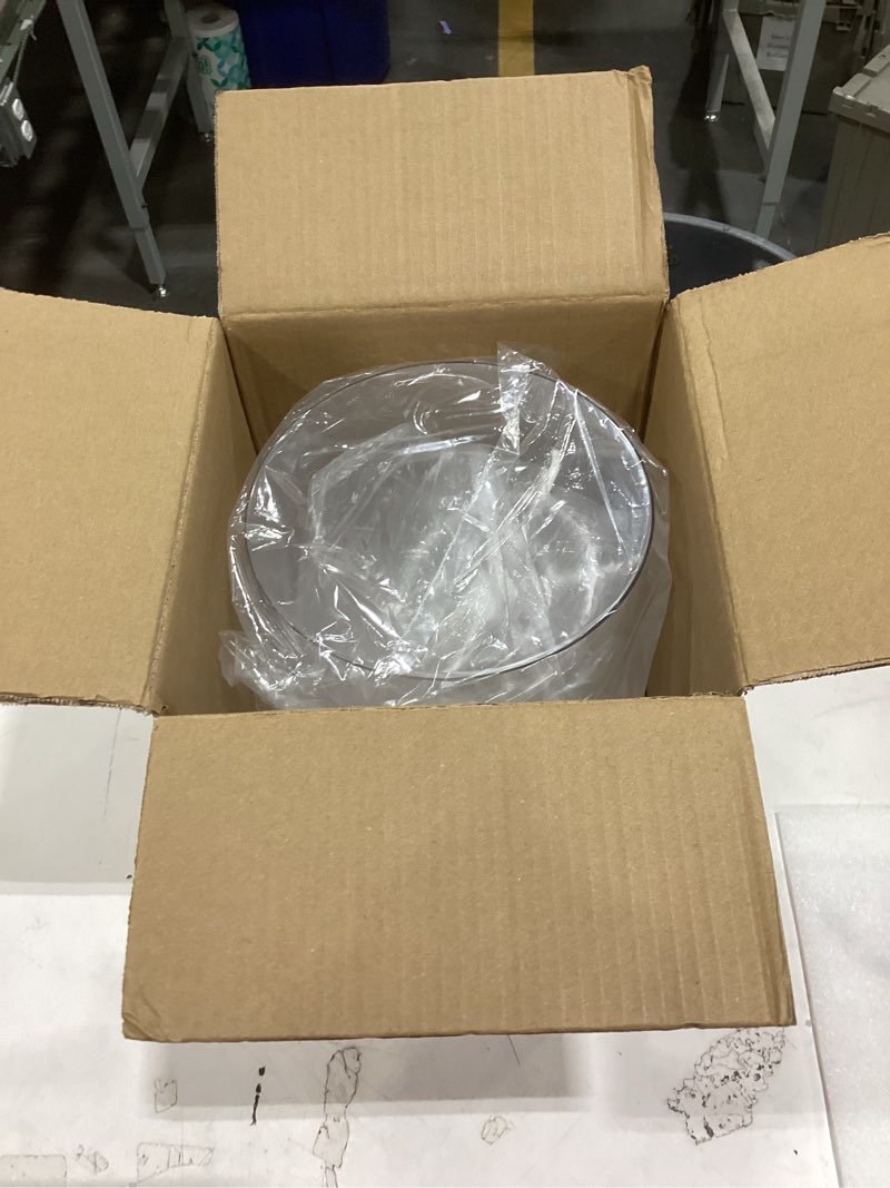 Condition photo showing Good Condition for rotating transparent display stand?apply to with hooks dolls, plush toys, and trendy toy collections, 360° full-view showcase, dustproof moisture-resistant(yellow)
