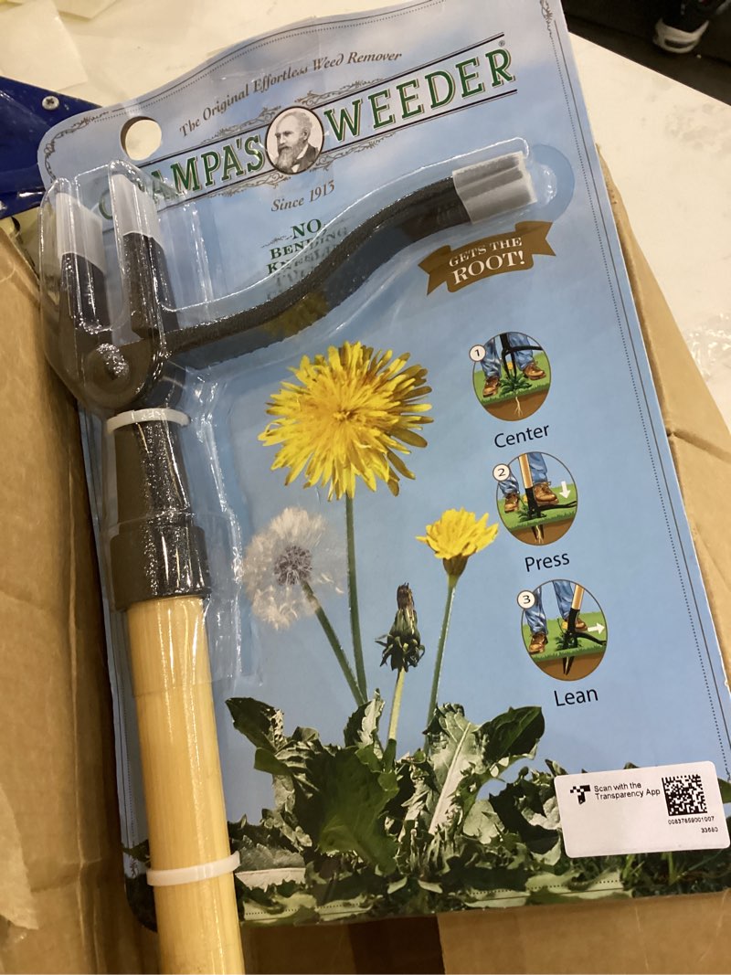 Grampa's Weeder - The Original Stand Up Weed Puller Tool with Long Handle - Made with Real Bamboo & 4-Claw Steel Head Design - Easily Remove Weeds Without Bending, Pulling, or Kneeling.