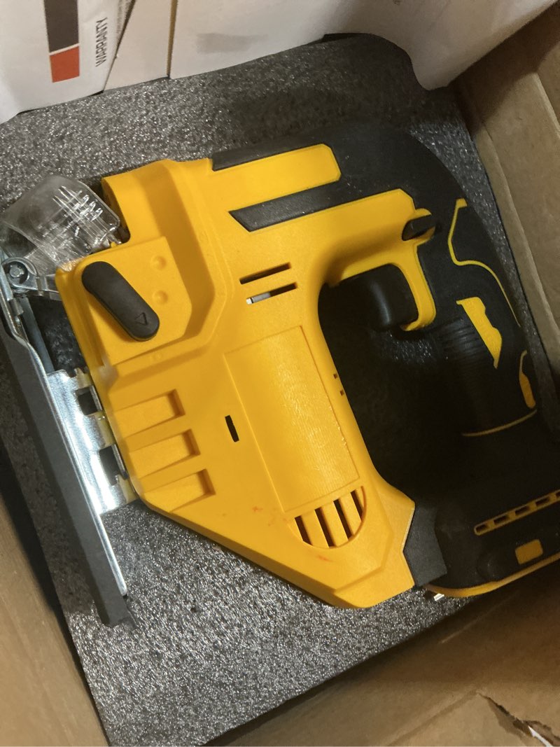 Condition photo showing Good Condition for cordless jig saw for dewalt 20v max battery, brushless orbital jigsaw, 0°- 45° bevel cuts, 3 orbital