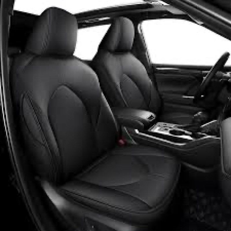 Seat Covers Custom Fit for Toyota Highlander:2020 2021 2022 2023 2024 2025, 2nd Row 40/60 Split, Wat