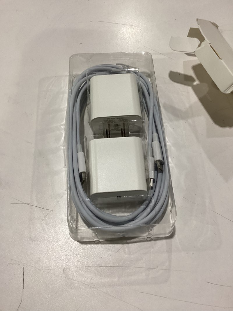 Condition photo showing New/Like New for iphone 17 16 15 charger fast charging,2pack 20w apple ipad usb c wall chrager block with 6ft usb c to c cable for iphone 17/pro/pro max/17 air/ 16/16 pro/16 pro max/15/plus/pro/pro max (white)