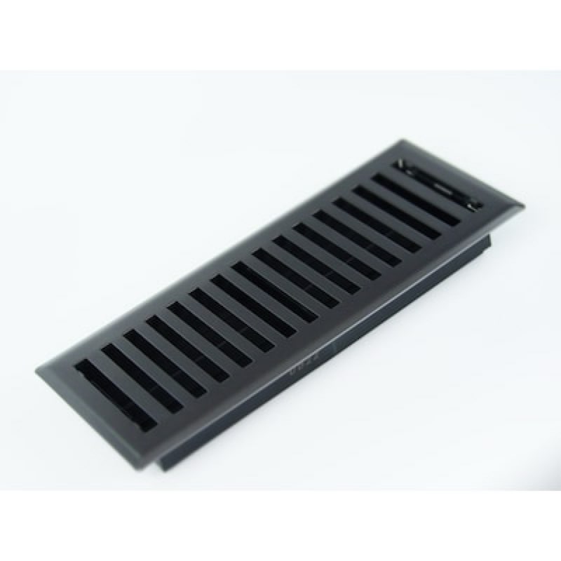 allen + roth 4-in x 10-in maximum airflow steel graphite austin design floor register incomplete
