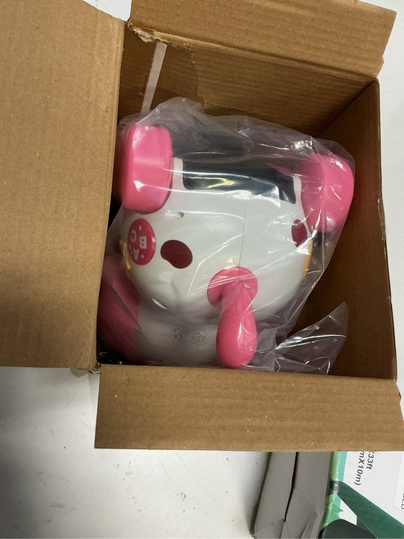 Condition photo showing New/Like New for 3-in-1 Musical Puppy Toys for 1 Year Old Girl Gift, Educational Baby Toy 6-12-18 Month, 1st Birthday Gift for 1 Year Old Girl Boy, First Bilingual Present for 7 8 9 10 Month Infant (Pink)