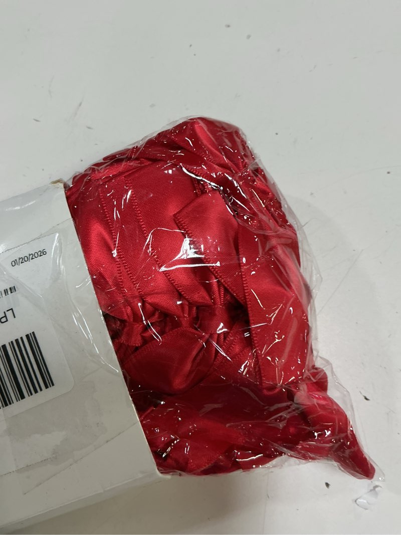 Condition photo showing New/Like New for Jetec 24 Pieces Christmas Elastic Bows for Gift Boxes Red Stretch Loops Christmas Elastic Bows for Decoration Gift Wrapping(24-28 Inch,Red) Red 24-28 Inch