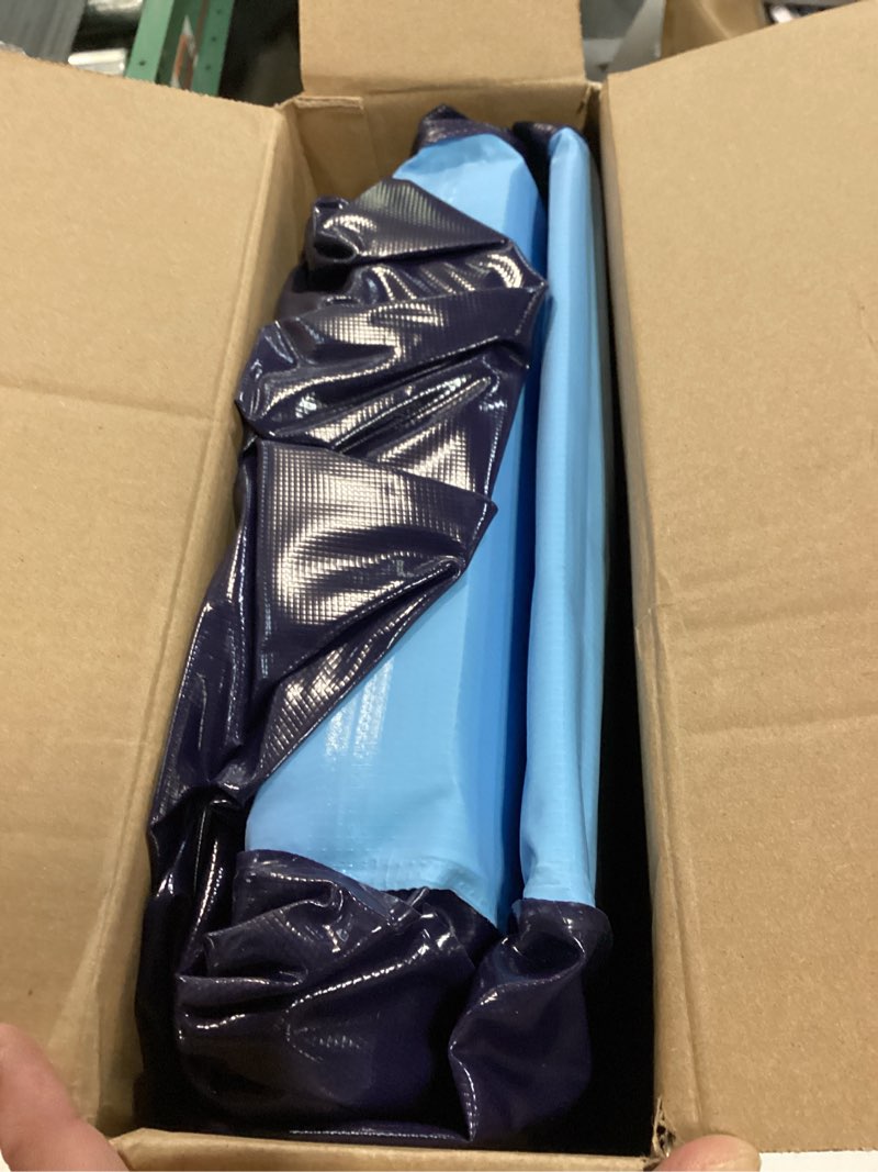 Condition photo showing New/Like New for vistop large foldable dog pool, hard plastic shell portable swimming pool for dogs cats and kids pet puppy bathing tub collapsible kiddie pool (57inch.d x 11.8inch.h, blue) xl- 57" x 12" blue
