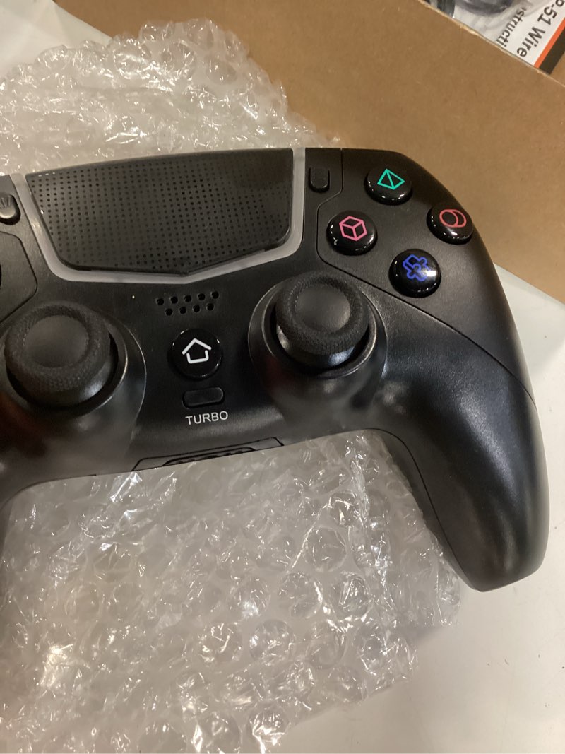 Condition photo showing Good Condition for betmi wireless controller for ps-5/pro/slim/pc,bluetooth gaming controller with hall joysticks/led channel light/turbo/6-axis gyro/dual vibration/touchpad/3.5mm trrs audio jack/speaker function(black)