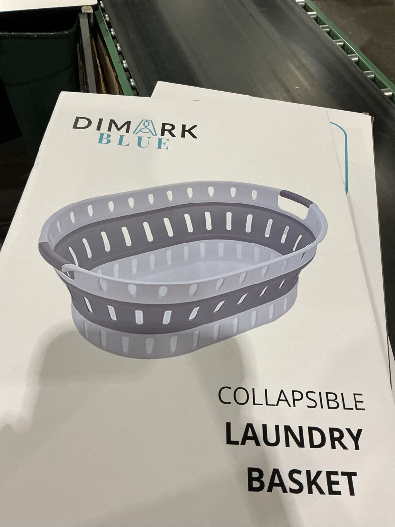 Condition photo showing New/Like New for ONYX Model – Large Collapsible Laundry Basket, Foldable Plastic Laundry Hamper with Handles, Space-Saving Waterproof Clothes Bin for Home, Bedroom, Bathroom or Laundry Room – 45L