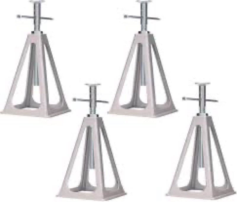 Homeon Wheels Aluminum Stabilizer Stack Jacks for RV ,Travel Trailers, Pop-Up Camper, Cars or Boats,
