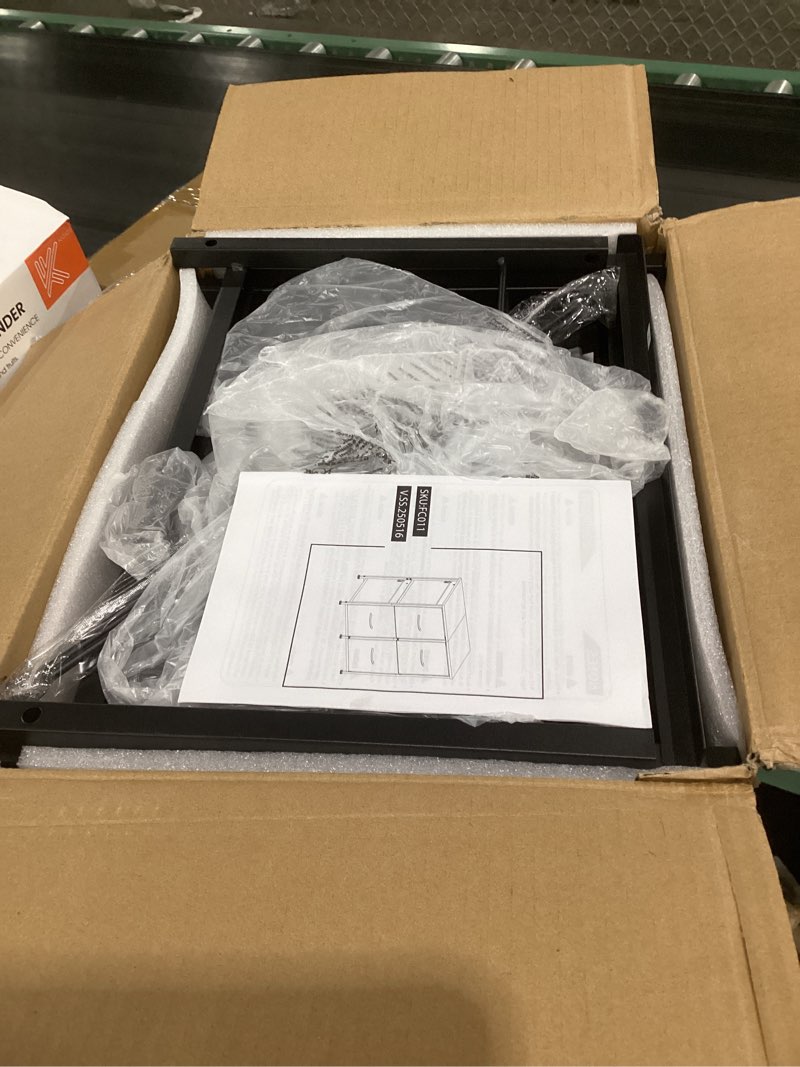 Condition photo showing Good Condition for 4 drawer lateral file cabinet, mobile filing cabinet for large printer, home office functional small office storage cabinet & printer stand, fits letter/a4, black 23''w black