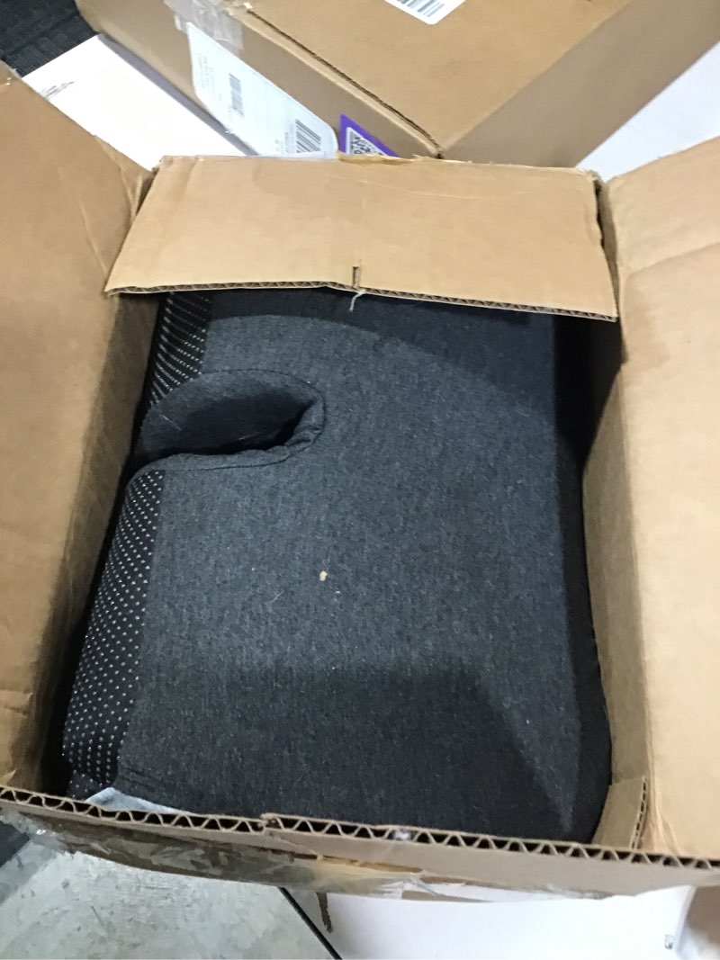 Condition photo showing As Is for Seat Cushion, Office Chair Cushions for Tailbone Relief, Seat Cushions for Office Chair with L-Shaped Ergonomic Design & Adjustable Strap, Memory Foam Chair Cushion for Long Sitting Worker(Black Gray)