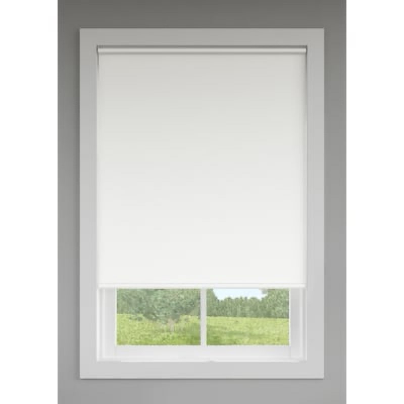 levolor 37-in x 78-in white room darkening cordless roller shade