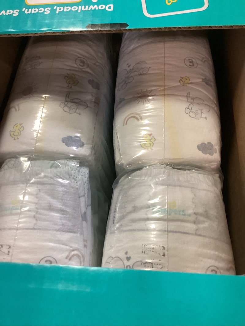 Condition photo showing New/Like New for Pampers Swaddlers Diapers, Size 3 (13-26 lbs), 136 Count, Absorbent, Keeps Baby Dry and Comfortable, Skin Safe Disposable Baby Diaper (Packaging May Vary) Size 3 136